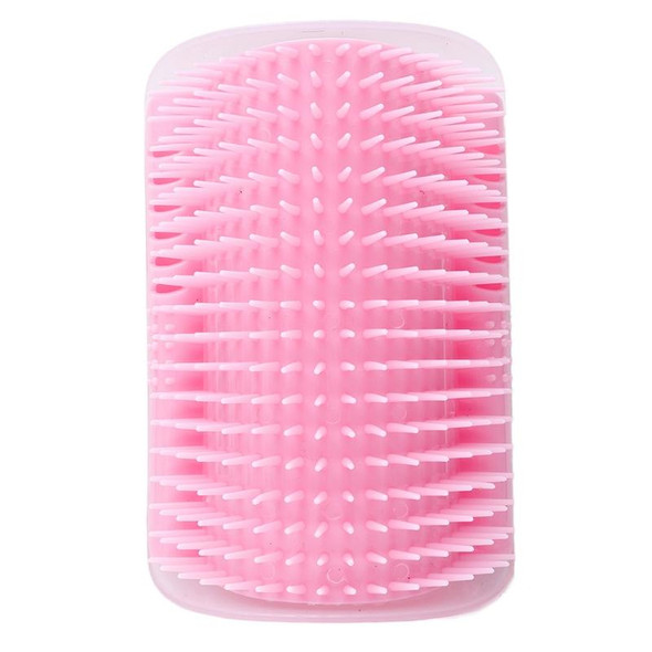 4 PCS Pet Cat Corner Rub Hair Massage Brush(Pink)