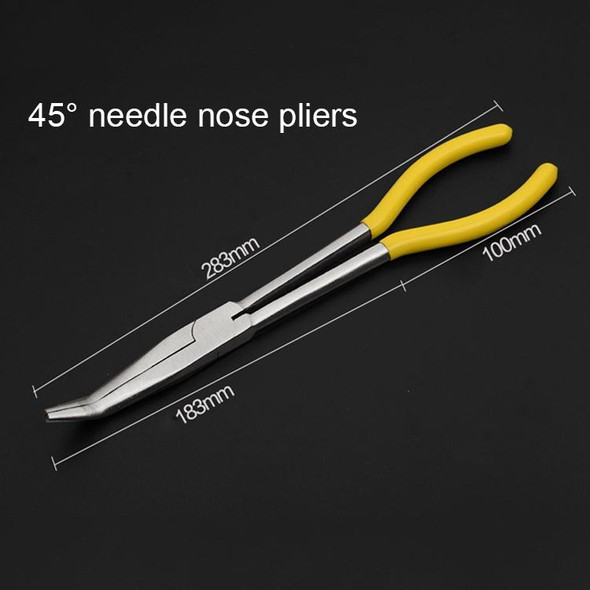 11 Inch Multi-function 45 Degree Bending Needle-nosed Pliers Hand Tool