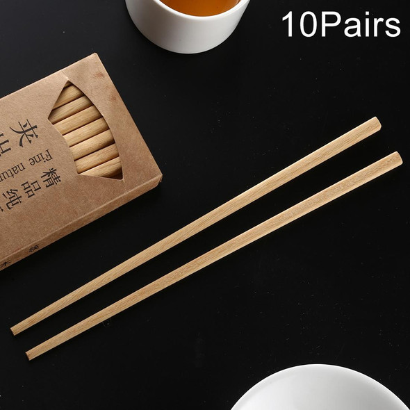 10 Pairs Natural Yellow Sandal Wood Non-slip Chopsticks