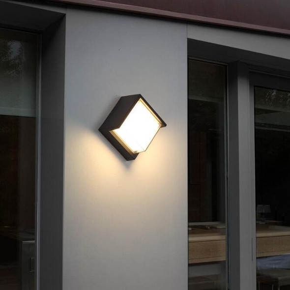 16cm Round Shape 10W 3000K Patio Porch Garden Light Outdoor IP54 Waterproof LED Wall Lamp
