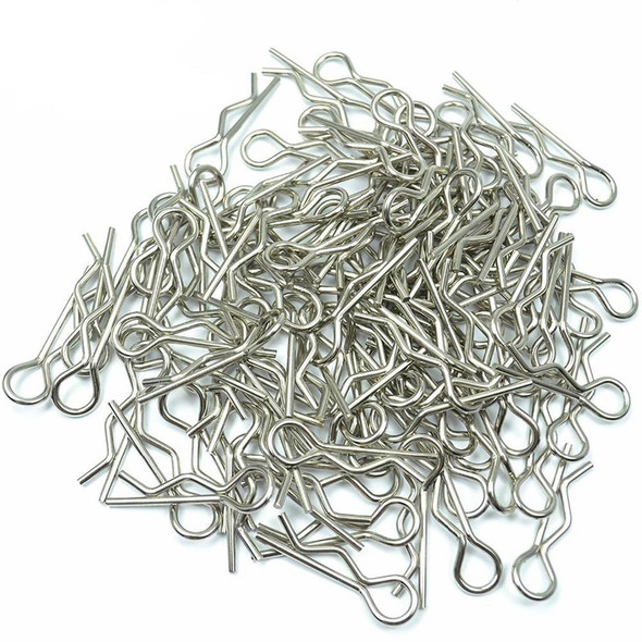 1000 PCS / Pack Stainless Body Shell Clip Pin Electric Oil Truck Universal R Buckle, Specification:Small (1/10 car)
