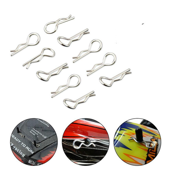 1000 PCS / Pack Stainless Body Shell Clip Pin Electric Oil Truck Universal R Buckle, Specification:Large (1/8 car)