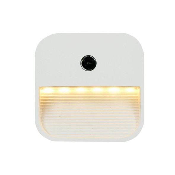 4 PCS Light Control Smart Sensor Night Light Bedroom LED Light, US Plug, Style:Dimmable, Specification:6LED