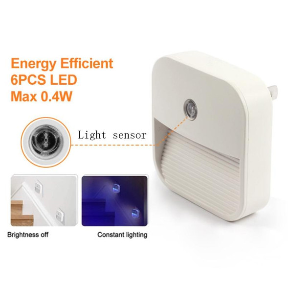 Energy-Saving & Deodorizing Wireless Infrared Light Control LED Night Light, US Plug