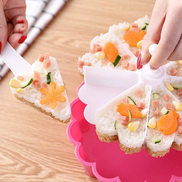 2 PCS Cake Plate Sushi Mold Set Creative Heart-Shaped Sushi Mold Baked Jelly Pudding Cup Melaleuca Rice Ball Mold