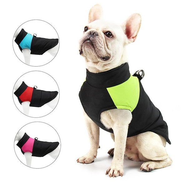 Pet Dog Cotton Vest Ski Suit, Size: 5XL, Chest: 68cm, Back Length: 60cm(Pink)