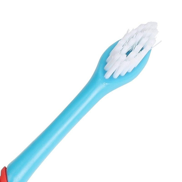 10 PCS Pet Double-Head Toothbrush Pet Oral Cleaning Products(Blue)