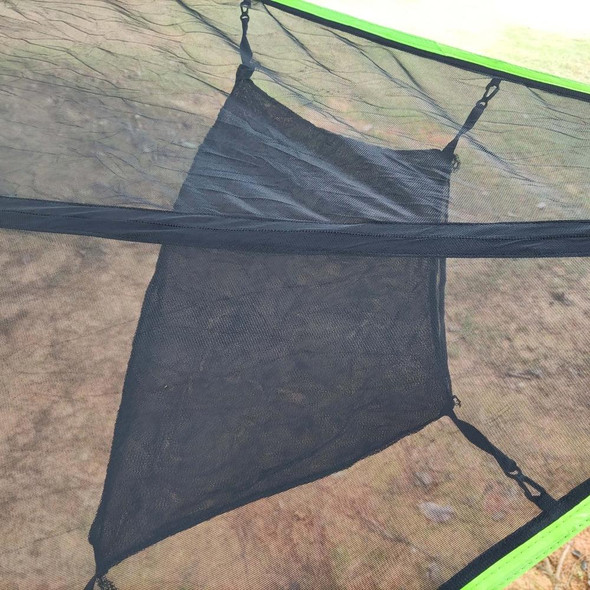 Aerial Multiplayer Triangle Hammock Folding Mesh Hammock Tree Tent,Size:  400x400x400cm Black