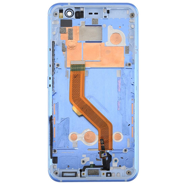 LCD Screen and Digitizer Full Assembly with Frame for HTC U11(Blue)