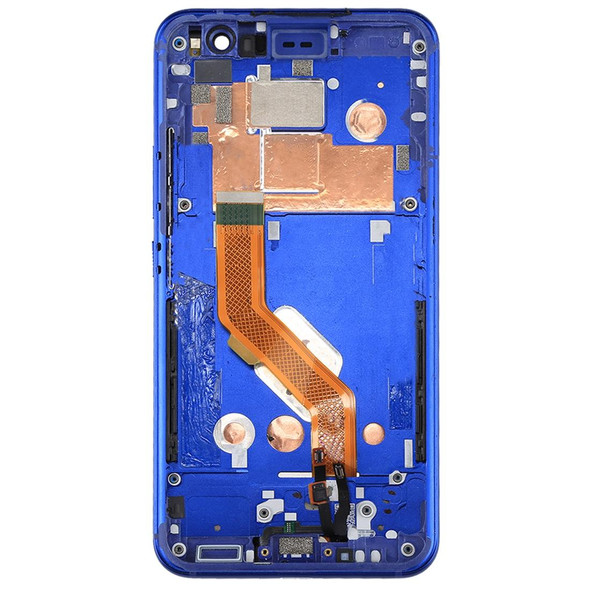 LCD Screen and Digitizer Full Assembly with Frame for HTC U11(Dark Blue)