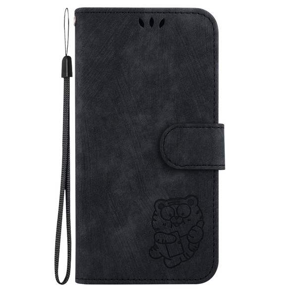 For Tecno Spark 9 Pro / 9T Little Tiger Embossed Leatherette Phone Case(Black)
