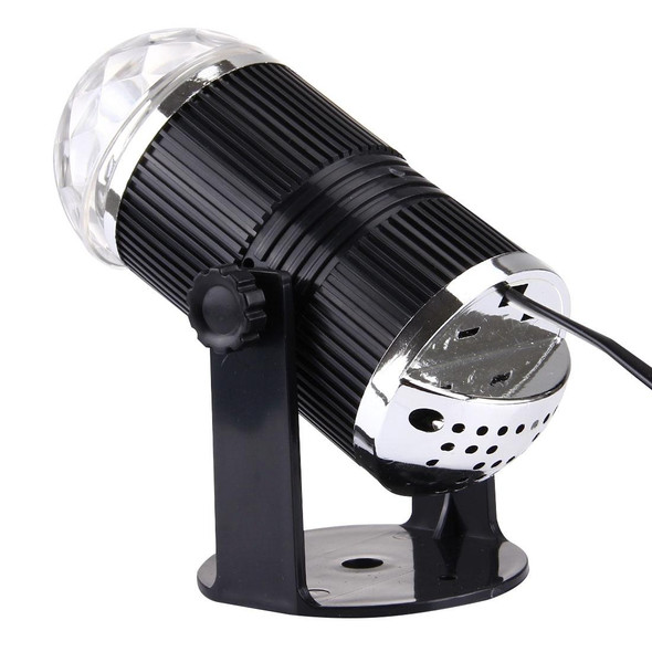 3W Mini Rotating Magic Ball LED Stage Light , US Plug