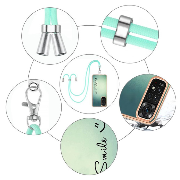 For Xiaomi Redmi Note 11s / Note 11 4G Electroplating Dual-side IMD Phone Case with Lanyard(Smile)