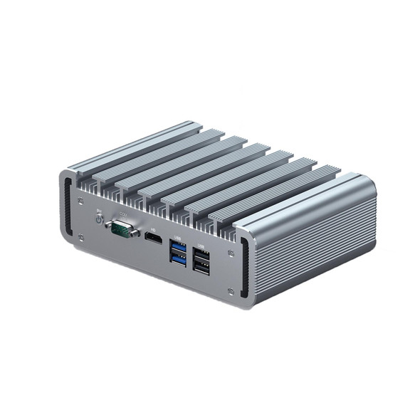 HYSTOU PO9B-J4125-4L Embedded Intel Celeron J4125 Processor Four Network Ports Mini Host, Specification:4GB+64GB