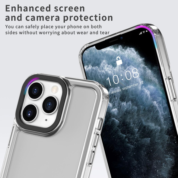 For iPhone 11 Transparent Acrylic + TPU Shockproof Phone Case(Transparent)