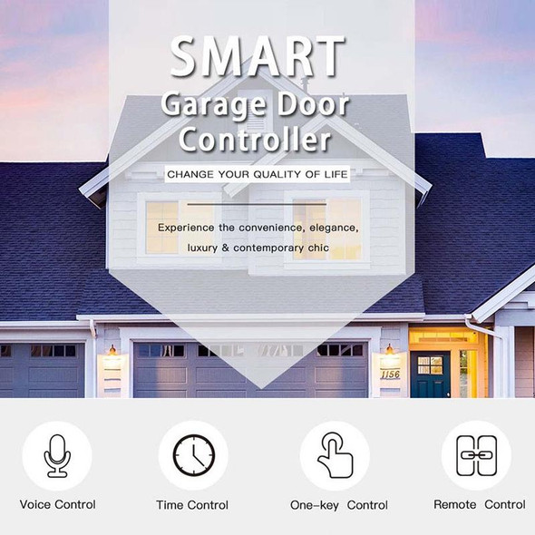 Tuya APP Remote Control WIFI Smart Garage Door Controller, Specification: UK Plug