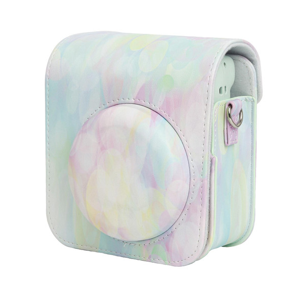 For FUJIFILM instax mini 12 Painted Full Body Leatherette Case Camera Bag with Strap(Dream Bubble)