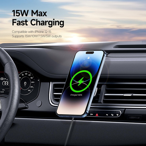 DUZZONA V2 15W Transparent Car Magnetic Wireless Charger