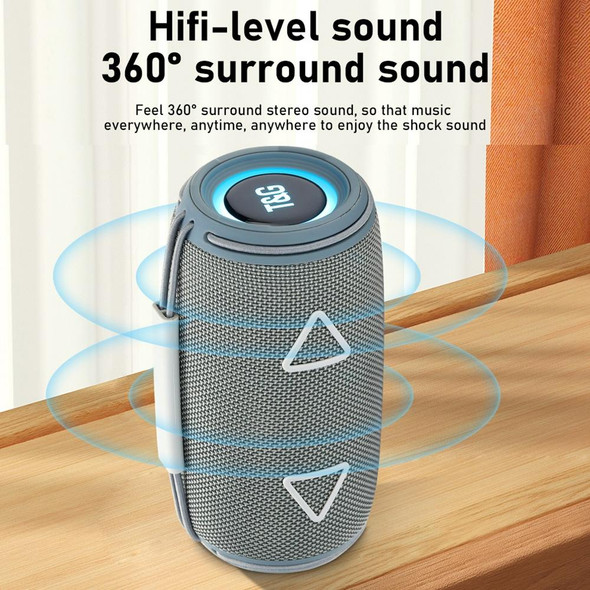 T&G TG-657 Portable Wireless 3D Stereo Subwoofer Bluetooth Speaker Support FM / LED Atmosphere Light(Camouflage)