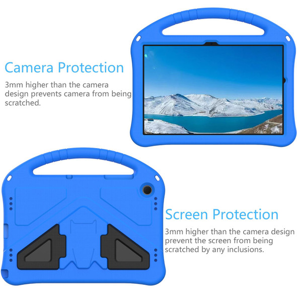 For Samsung Galaxy Tab A9+ EVA Shockproof Tablet Case with Holder(Blue)