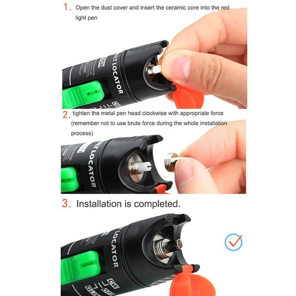 5mm Ceramic Core Replacement Parts For Fiber Optic Visual Fault Locator