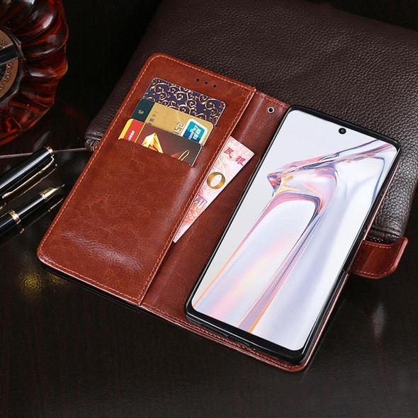 Blackview A100 idewei Crazy Horse Texture Horizontal Flip Leatherette Case with Holder & Card Slots & Wallet(Brown)