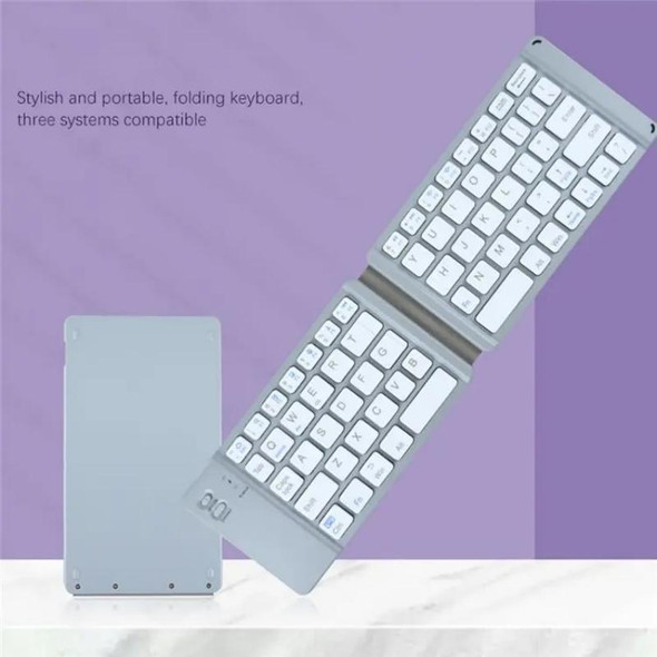 BT18 Bluetooth Keyboard Magnetic Folding Wireless Keyboard For Cell Phones Tablets Computers(Black)