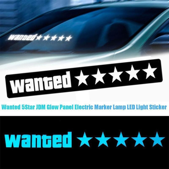 EL Luminous Car Stickers Cold Light Car Stickers Car Luminous Pattern Decoration(Take Care)