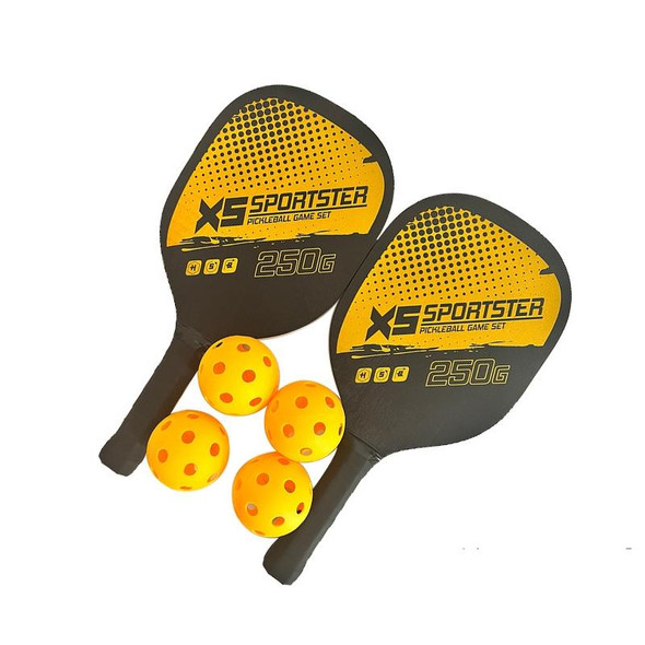 2 Peak Paddles Rackets & 4 Pickleball Balls Set with Carrying Bag Indoor Outdoor Sports Equipment(Green)