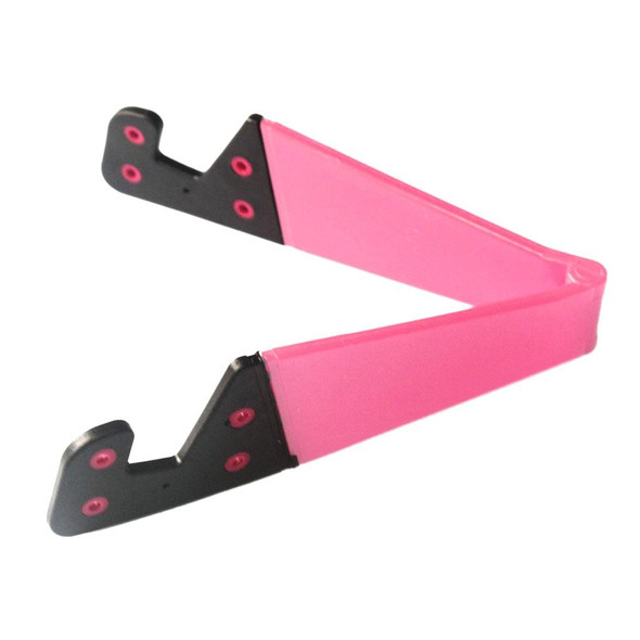 10 PCS V Shape Universal Mobile Phone Tablet Bracket Holder (Pink)