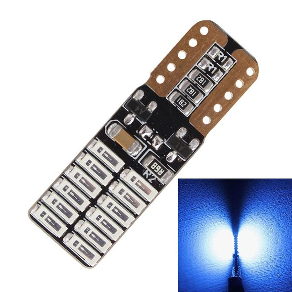 2 PCS T10 4.8W 720LM Blue Light 24 SMD 4014 LED Error-Free Canbus Car Clearance Lights Lamp, DC 12V