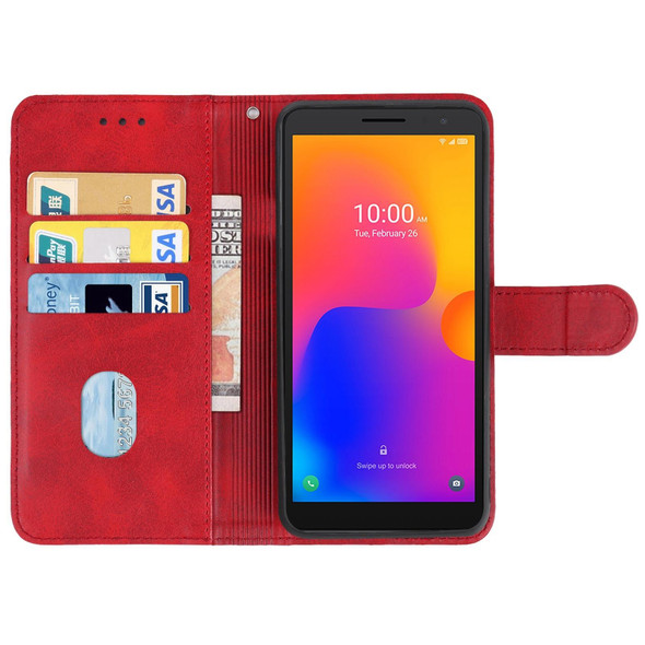 Alcatel 1B 2022 Leatherette Phone Case(Red)