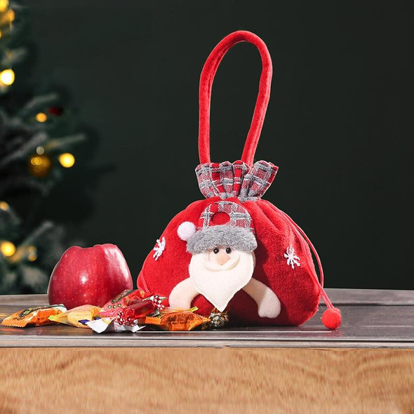 Christmas Decoration Gift Bag Christmas Eve Apple Wrapped Candy Jar(Old Man)