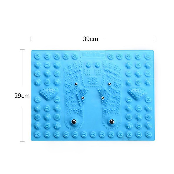 2 PCS Fitness Toe Pressing Board Foot Magnetic Therapy Massage Pad(Blue)