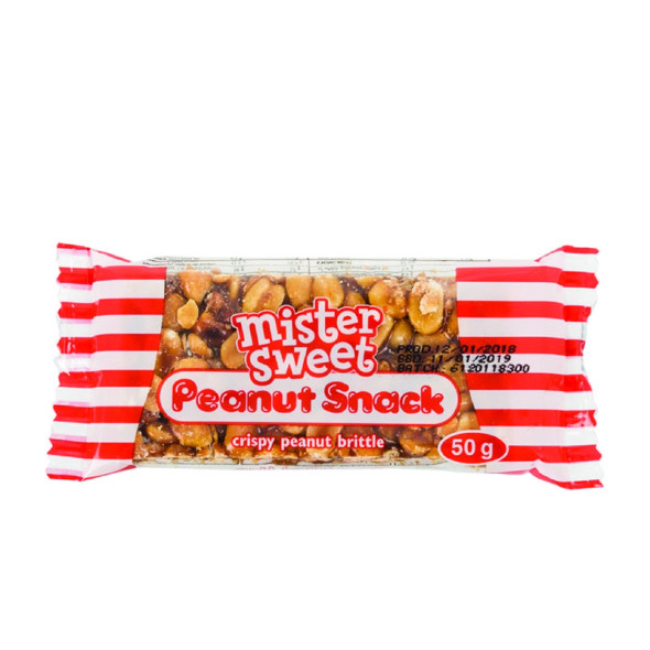 Mister Sweet Peanut Brittle Bar 50g