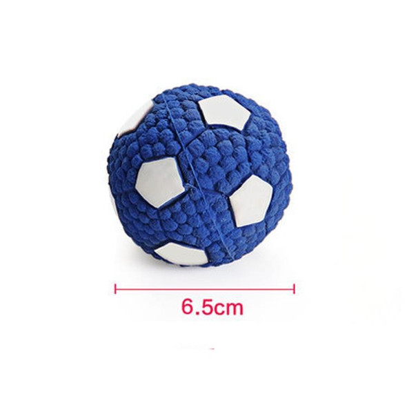 Dog Toy Latex Dog Bite Sound Ball Pet Toys, Specification: Small Football