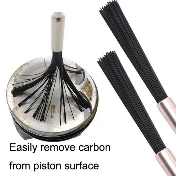 2 PCS Car Engine Cylinder Carbon Cleaning Brush, Specification: Brush Head