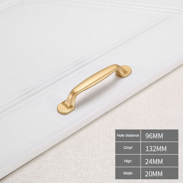 YIJIA Aluminium Alloy Furniture Pull Handle Drawer Cabinet Wardrobe Door Handle with 22mm Screw - Gold 2069-96