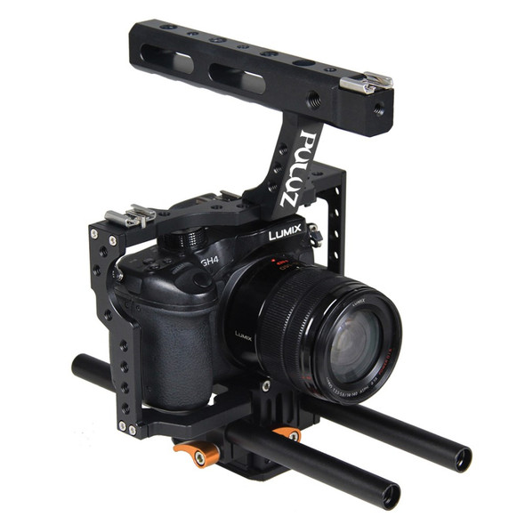 PULUZ PU3010 Handheld Camera Stabilizer with Quick Release Plate for Sony A7&A7S&A7R&A7R II and A7SII, Panasonic Lumix DMC-GH4 Digital SLR Camera - Orange