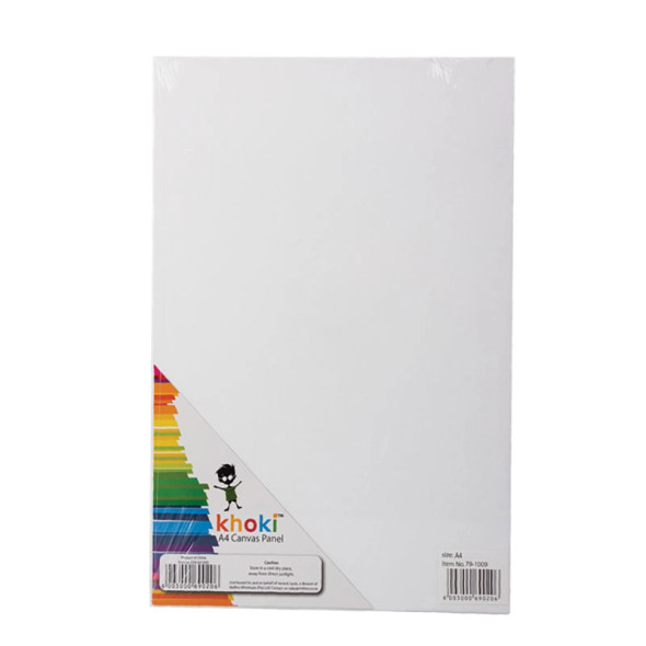 Khoki Stationary- A4 White Canvas Panel