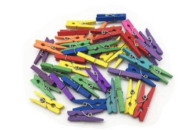 Mini Wooden Peg Set  20-Piece