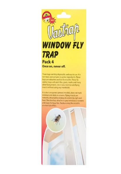 Vastrap 4-Piece Fly Trap for Windows - Effective Pest Control