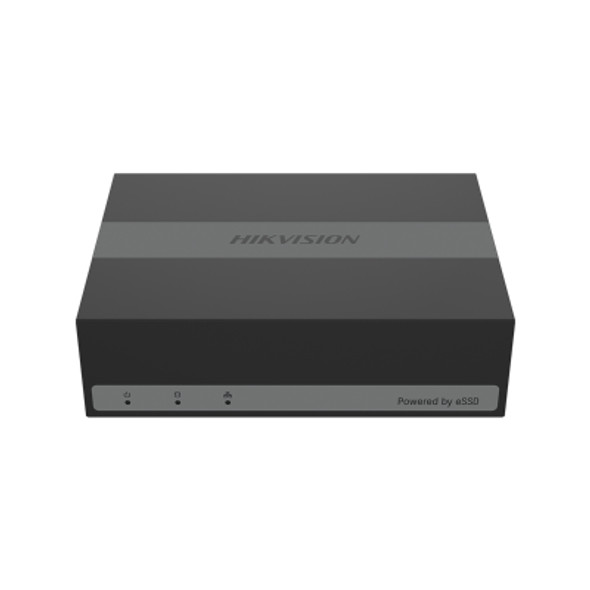 Hikvision  eDVR Series, 4-Channel 1080p Lite 1U DVR with Buil-in 330GB eSSD- Black