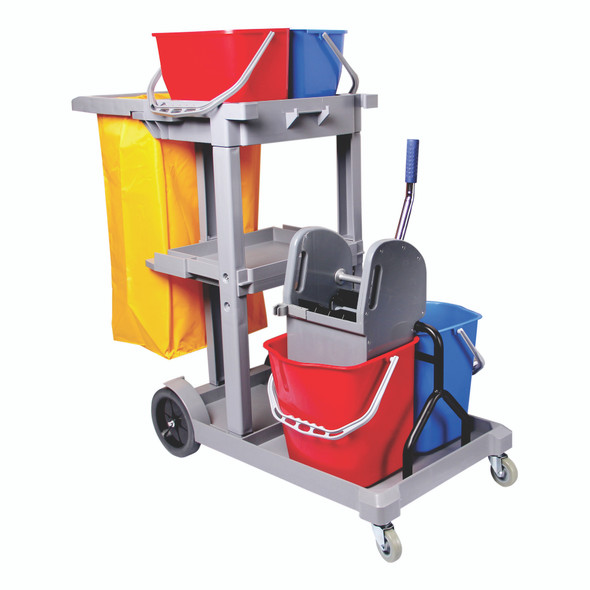 JANITORIAL MULTIPURPOSE SERVICE TROLLEY