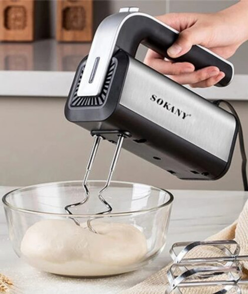 Sokany Grey-Black Hand Mixer