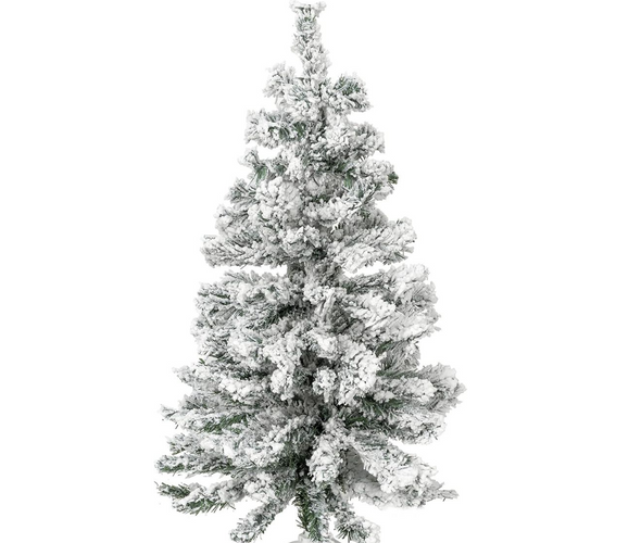 Christmas Green Tree With White Snow 60 Tips - 60cm