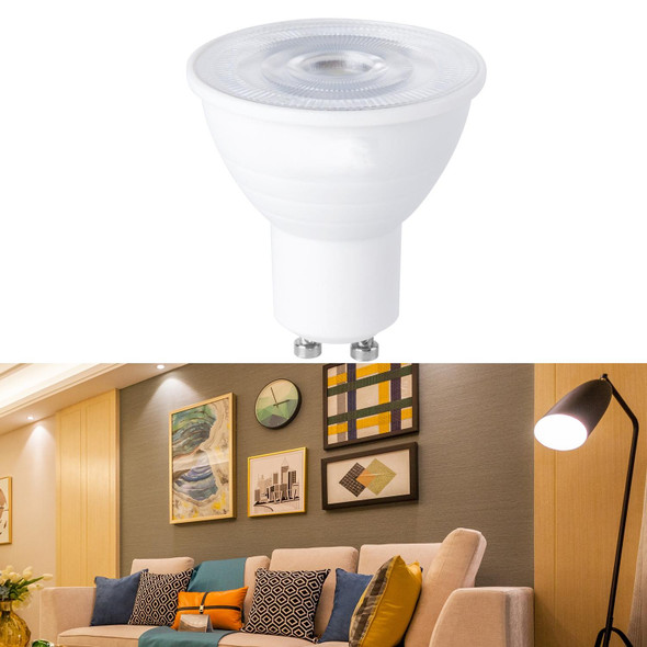 4 PCS LED Light Cup 2835 Patch Energy-Saving Bulb Plastic Clad Aluminum Light Cup, Power: 7W 12 Beads(GU10 Transparent Cover (Warm Light))