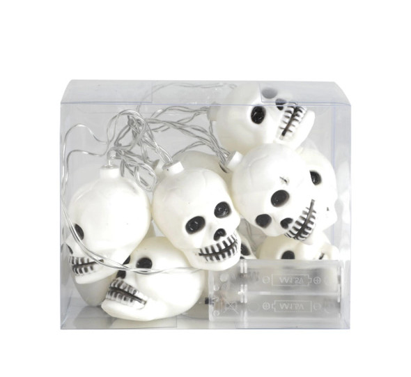 10 Bulb String Lights Skull 1.65m