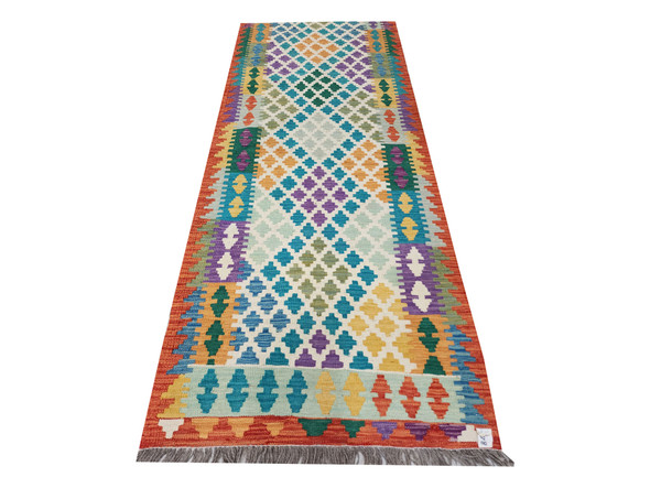 Fine Afghan Kilim runner 293 x 80 cm