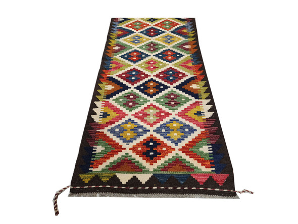 Fine Afghan Maimana Kilim 197 x 64 cm